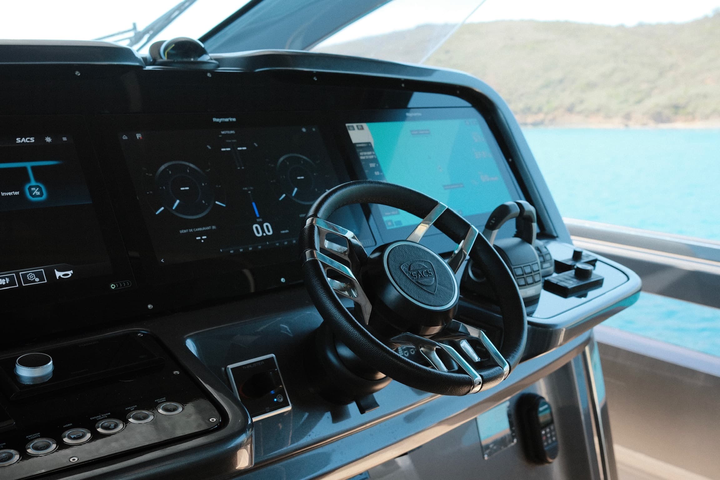 Helm station of the Rebel 55
